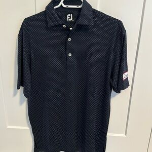 Footjoy golf shirt with Titleist tour patch